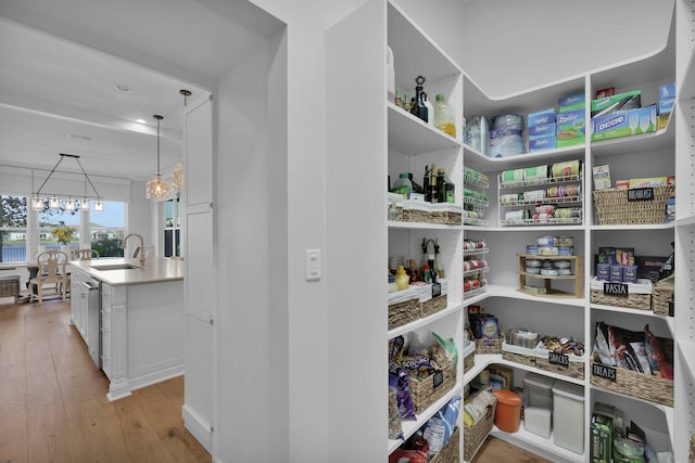 pantry featuring sink