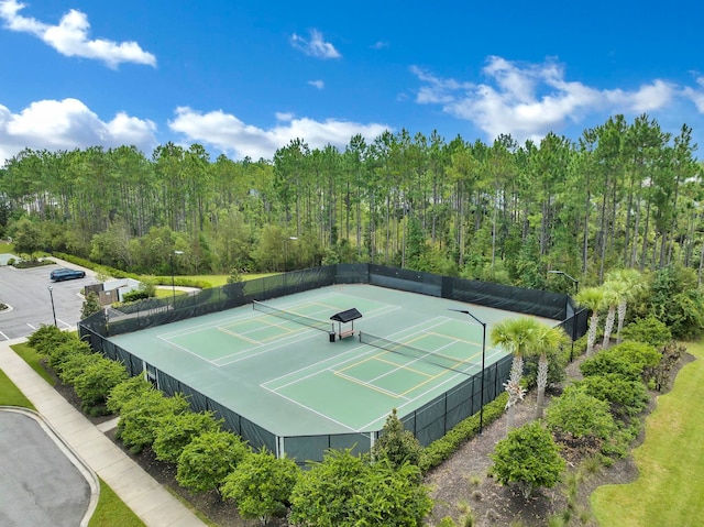 view of tennis court