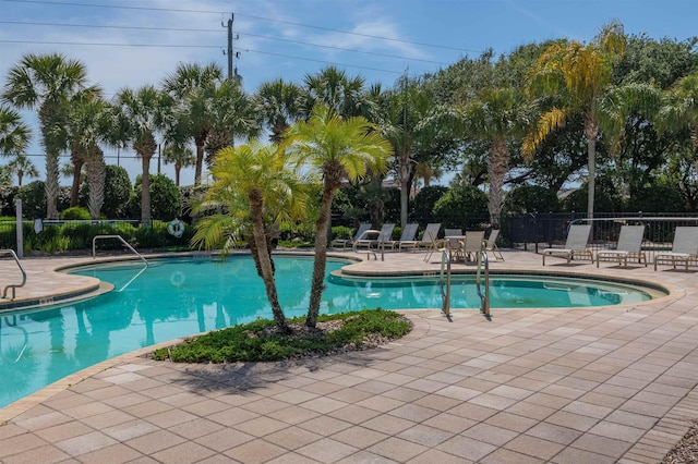 485 Ocean Forest Dr, Saint Augustine, FL 32080 - pool featuring a patio and fence