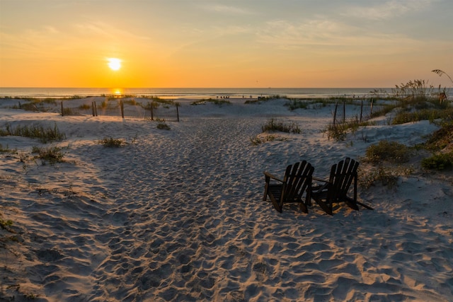 485 Ocean Forest Dr, Saint Augustine, FL 32080 - property view of water featuring a beach view