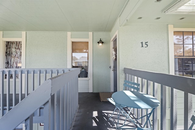 balcony with a porch