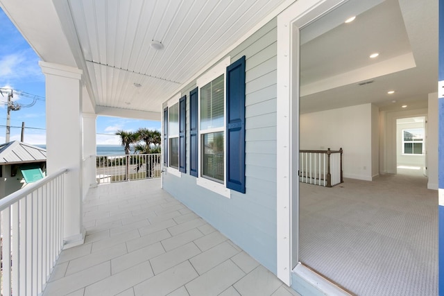 balcony with visible vents