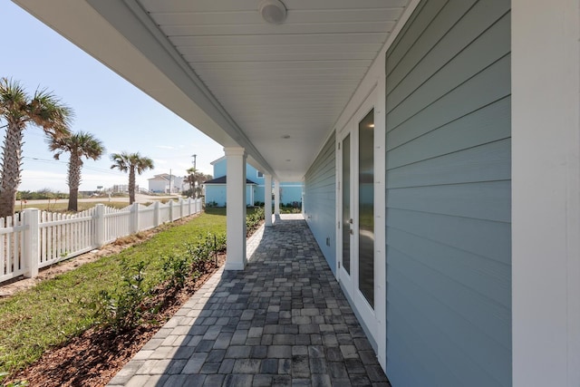 view of patio / terrace with fence