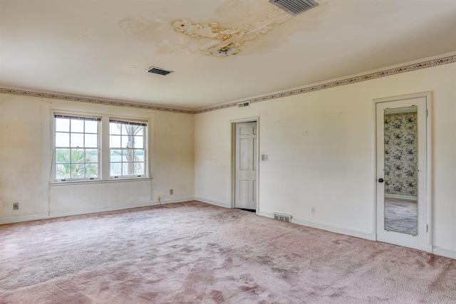 empty room with carpet floors