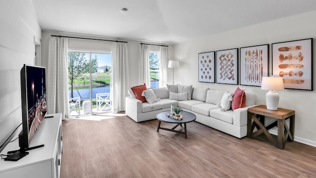 798 Grand Reserve Dr, Bunnell, FL 32110 - living room featuring wood finished floors