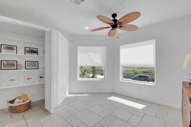 2749 S Ponte Vedra Blvd, Ponte Vedra Beach, FL 32082 - living area with a ceiling fan and recessed lighting