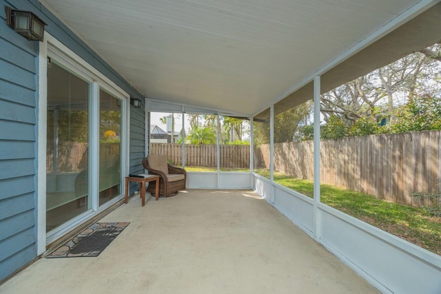 view of sunroom / solarium