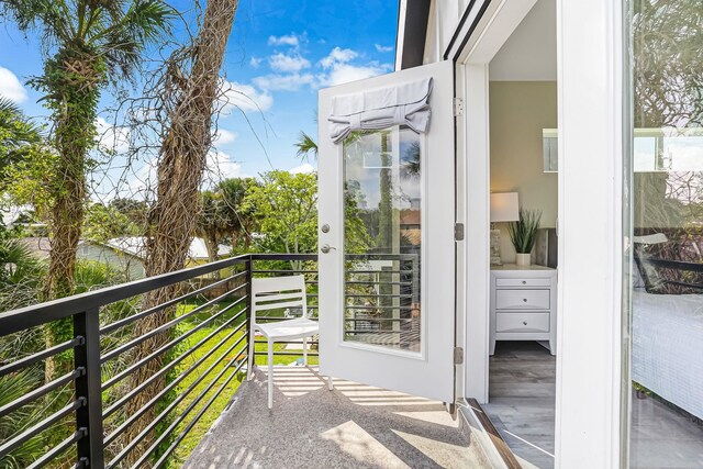 view of balcony