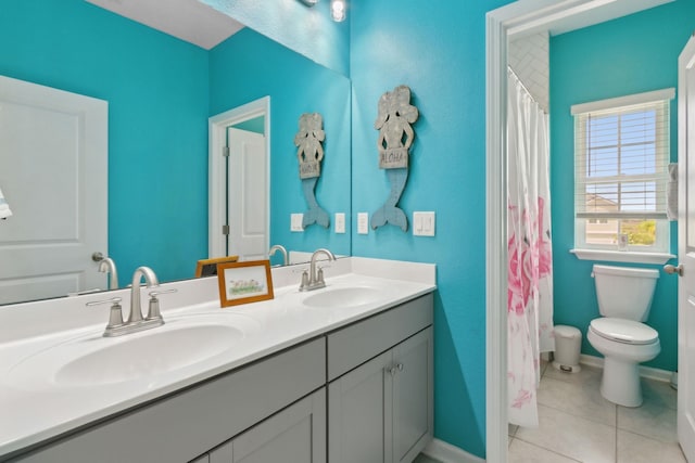 57 Guanahani Trl, Saint Augustine, FL 32080 - full bath featuring double vanity and tile patterned flooring