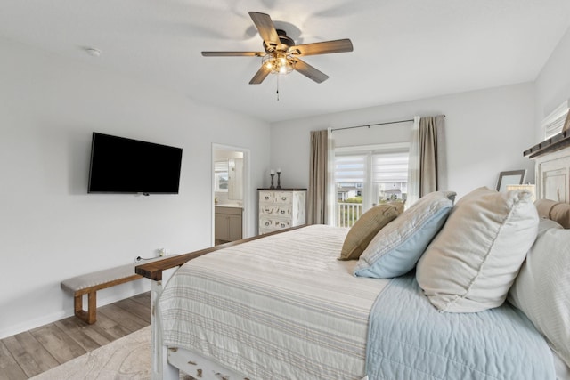 57 Guanahani Trl, Saint Augustine, FL 32080 - bedroom featuring wood finished floors and a ceiling fan