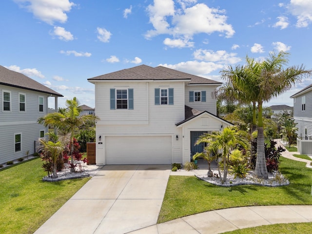 57 Guanahani Trl, Saint Augustine, FL 32080 - view of front of property featuring an attached garage, driveway, and a front yard
