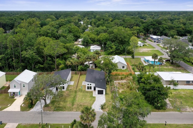 441 S Woodlawn St, Saint Augustine, FL 32084 - aerial view of residential area with a heavily wooded area
