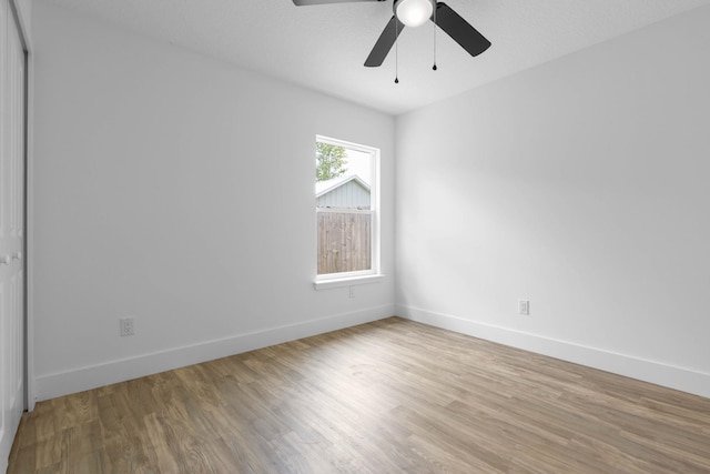 441 S Woodlawn St, Saint Augustine, FL 32084 - unfurnished room featuring light wood-style floors and a ceiling fan