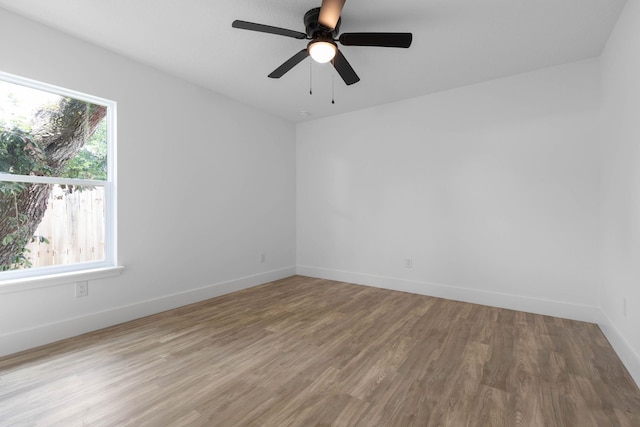 441 S Woodlawn St, Saint Augustine, FL 32084 - unfurnished room featuring wood finished floors and ceiling fan