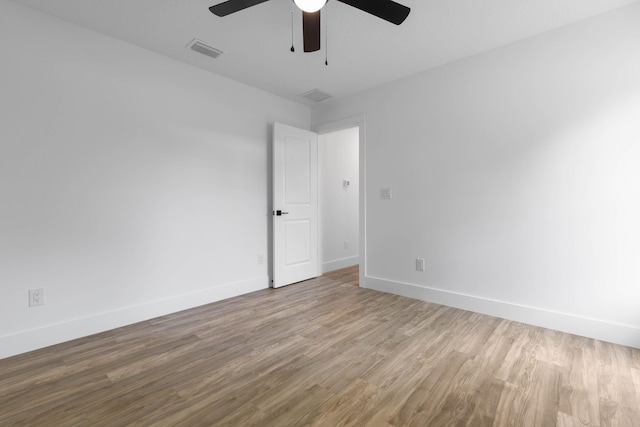 441 S Woodlawn St, Saint Augustine, FL 32084 - spare room featuring ceiling fan and wood finished floors