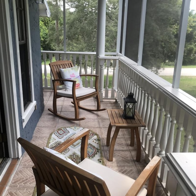 sunroom with a wealth of natural light