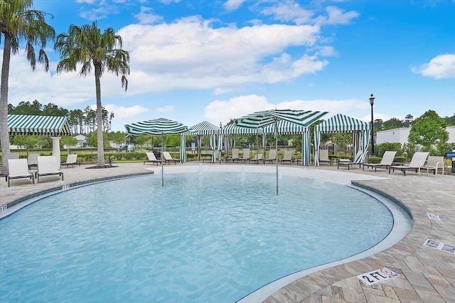34 Anguilla Blvd, Saint Augustine, FL 32092 - community pool featuring a patio