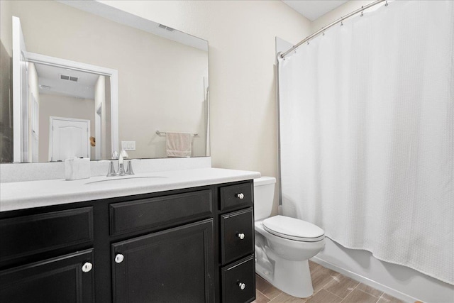 34 Anguilla Blvd, Saint Augustine, FL 32092 - bathroom with vanity, wood finished floors, and shower / bathtub combination with curtain