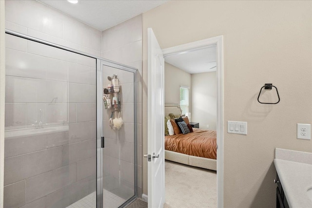 34 Anguilla Blvd, Saint Augustine, FL 32092 - bathroom with a shower stall, vanity, and connected bathroom