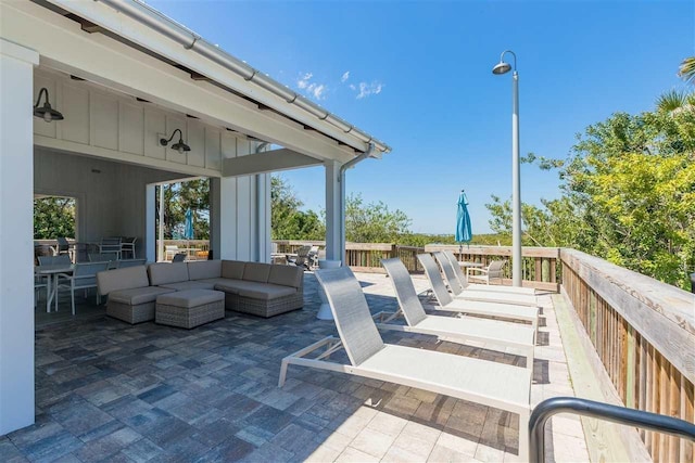 view of patio / terrace featuring outdoor lounge area