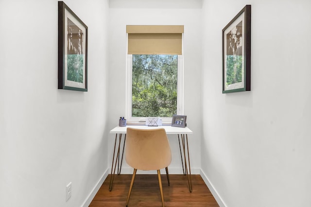 2470 Oleander St, Saint Augustine, FL 32080 - office space with baseboards and wood finished floors