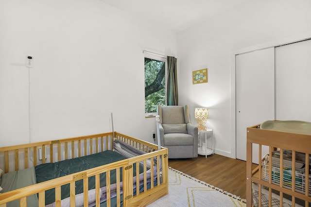 2470 Oleander St, Saint Augustine, FL 32080 - bedroom with wood finished floors and a closet
