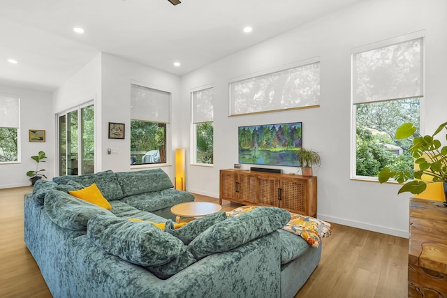2470 Oleander St, Saint Augustine, FL 32080 - living room with wood finished floors and recessed lighting