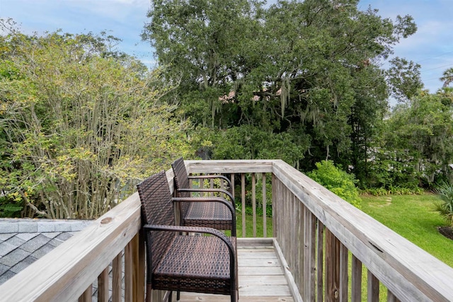 view of wooden terrace