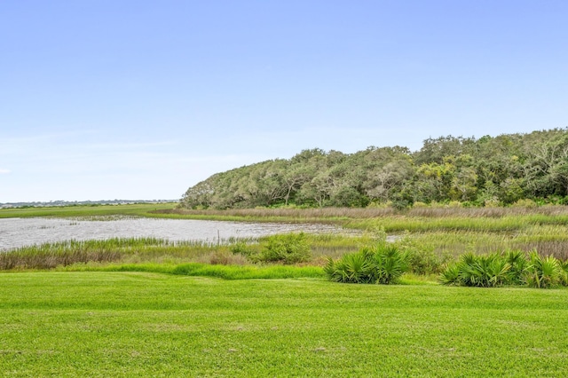 exterior space featuring a water view