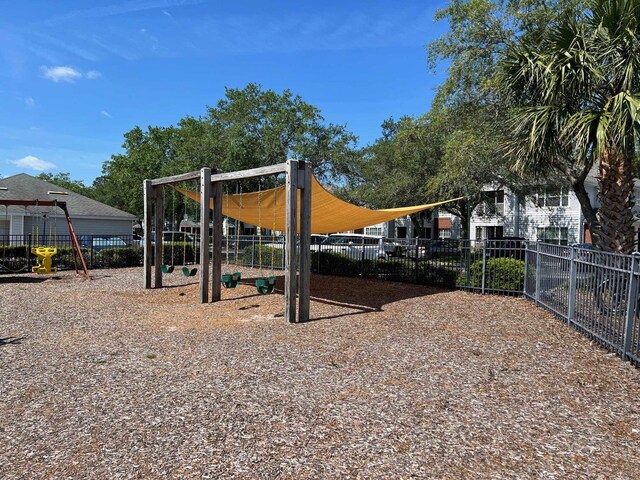 view of jungle gym