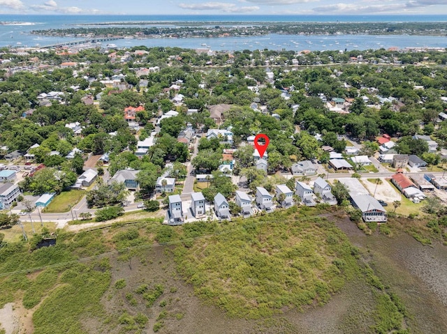 133 Pomar St, Saint Augustine, FL 32084 - aerial view of property and surrounding area featuring a nearby body of water