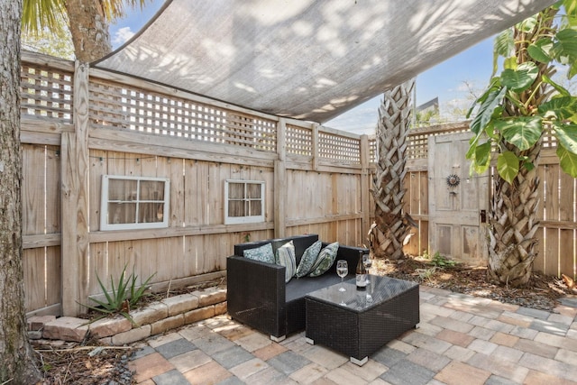 133 Pomar St, Saint Augustine, FL 32084 - view of patio featuring an outdoor hangout area