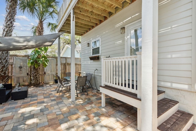 133 Pomar St, Saint Augustine, FL 32084 - view of patio featuring outdoor dining space