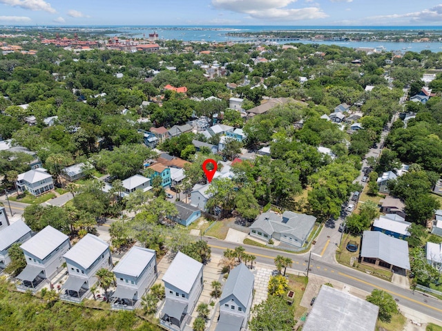 133 Pomar St, Saint Augustine, FL 32084 - aerial view of residential area featuring a nearby body of water