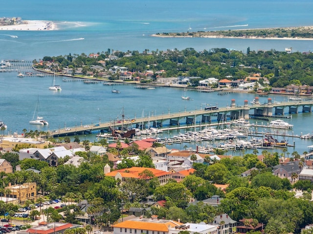 133 Pomar St, Saint Augustine, FL 32084 - bird's eye view of a nearby body of water and a marina