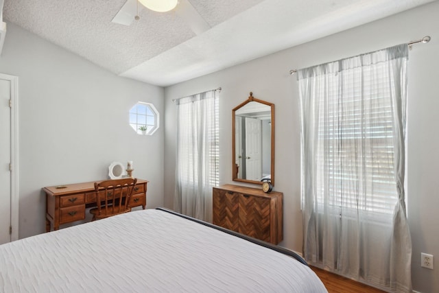 133 Pomar St, Saint Augustine, FL 32084 - bedroom featuring a textured ceiling and ceiling fan