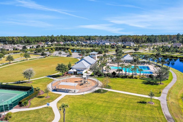 190 River Mist Dr, Saint Augustine, FL 32095 - birds eye view of property featuring a residential view and a water view