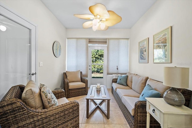 2001 Palm Dr Unit 101, Flagler Beach, FL 32136 - living room featuring light tile patterned floors