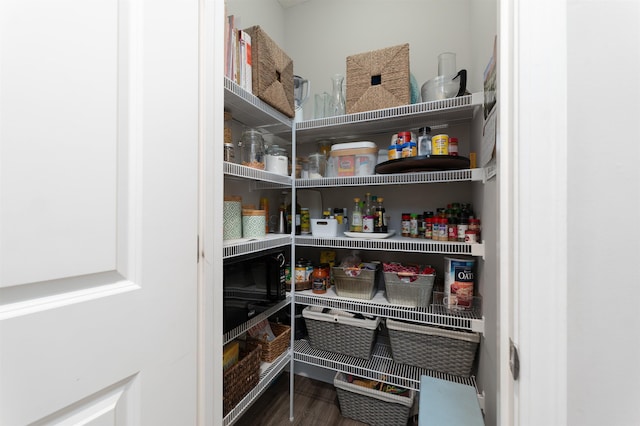 view of pantry