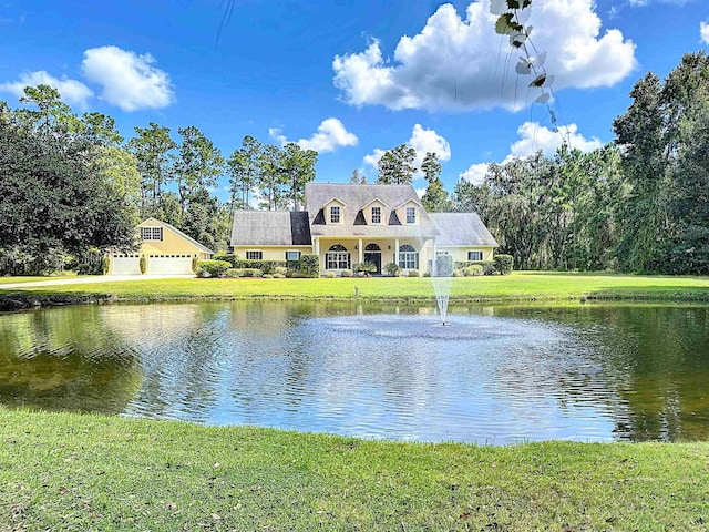 view of water feature