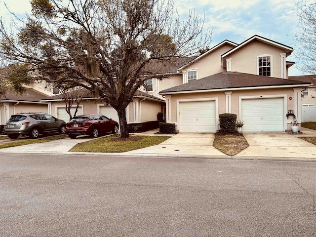 front facade featuring a garage