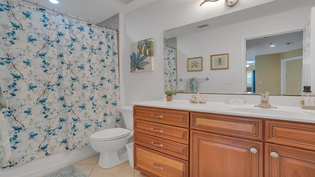 264 Gibraltar Ct Unit 101, Saint Augustine, FL 32080 - bathroom featuring tile patterned floors, toilet, and vanity