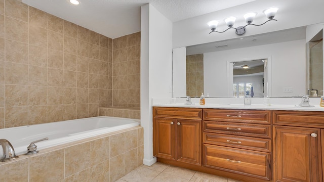 264 Gibraltar Ct Unit 101, Saint Augustine, FL 32080 - bathroom featuring tile patterned flooring, a bath, and double vanity