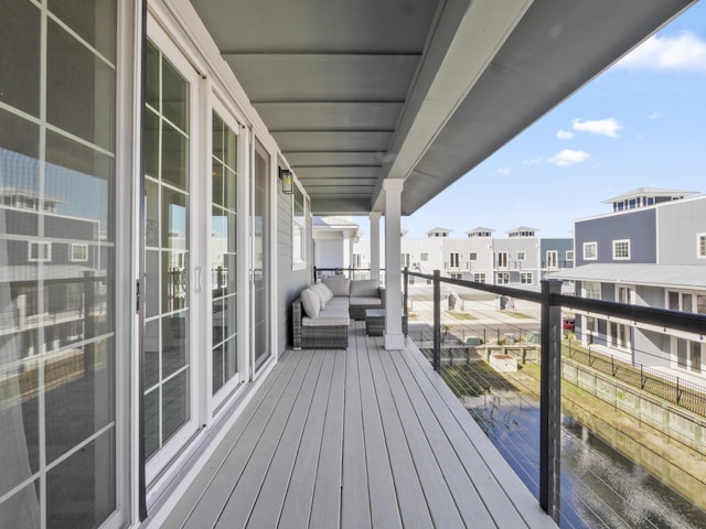 balcony featuring outdoor lounge area