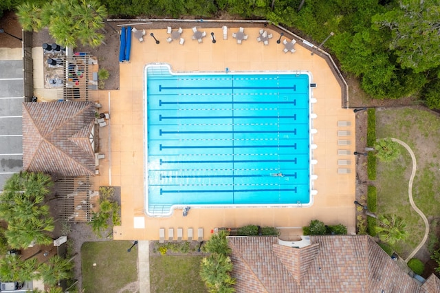 birds eye view of property