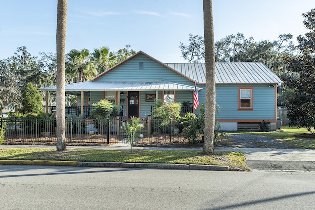 bungalow-style home featuring covered porch