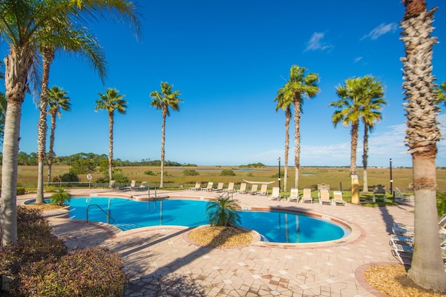 view of pool with a patio