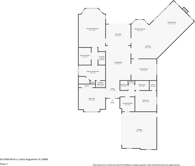 613 Wild Bird Ln, Saint Augustine, FL 32080 - property floor plan