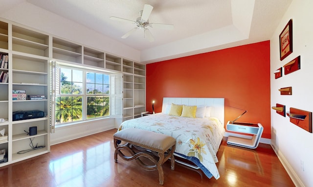 12 Flagler Blvd Unit B201, Saint Augustine, FL 32080 - bedroom featuring wood finished floors, baseboards, and a ceiling fan