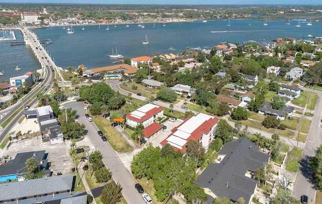 12 Flagler Blvd Unit B201, Saint Augustine, FL 32080 - aerial view of property and surrounding area featuring a large body of water and nearby suburban area